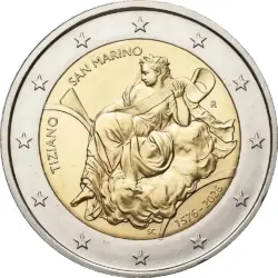 2 euro San Marino 2026. Tiziano