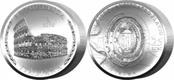 Italy 2026. 25 euro. Colosseo