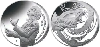 Italy 2026. 3 euro. Riccardo Muti