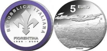 Italy 2026. 5 euro. Fiorentina