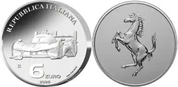 Italy 2026. 6 euro Ferrari. 499P