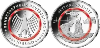 Germany 2026. 10 euro. Rettungsdienste