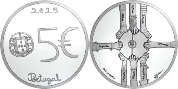 Portugal 2026. 5 euro. Multiculturalism