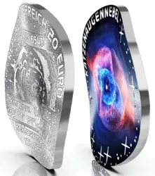 20 евро Австрии 2026. Туманность Кошачий Глаз Austria 2026. 20 euro. Cat's Eye Nebula