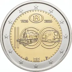2 euro Belgium 2026. SNCB 