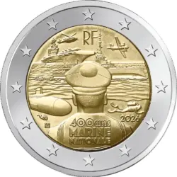2 euro France 2026. Marine