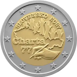 2 euro Slovakia 2026 Charta77
