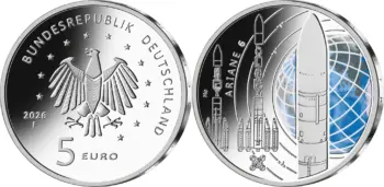 5 euro Germany 2026. Ariane-6